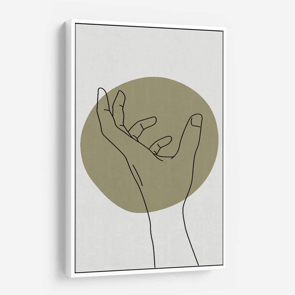 Abstract Minimal Hand #4 Wall Art