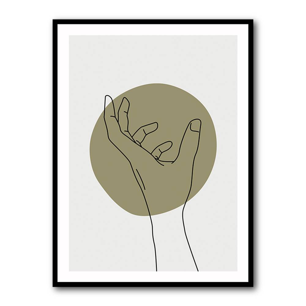 Abstract Minimal Hand #4 Wall Art