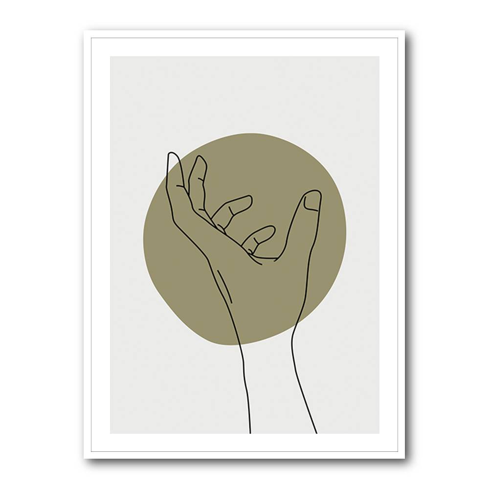 Abstract Minimal Hand #4 Wall Art