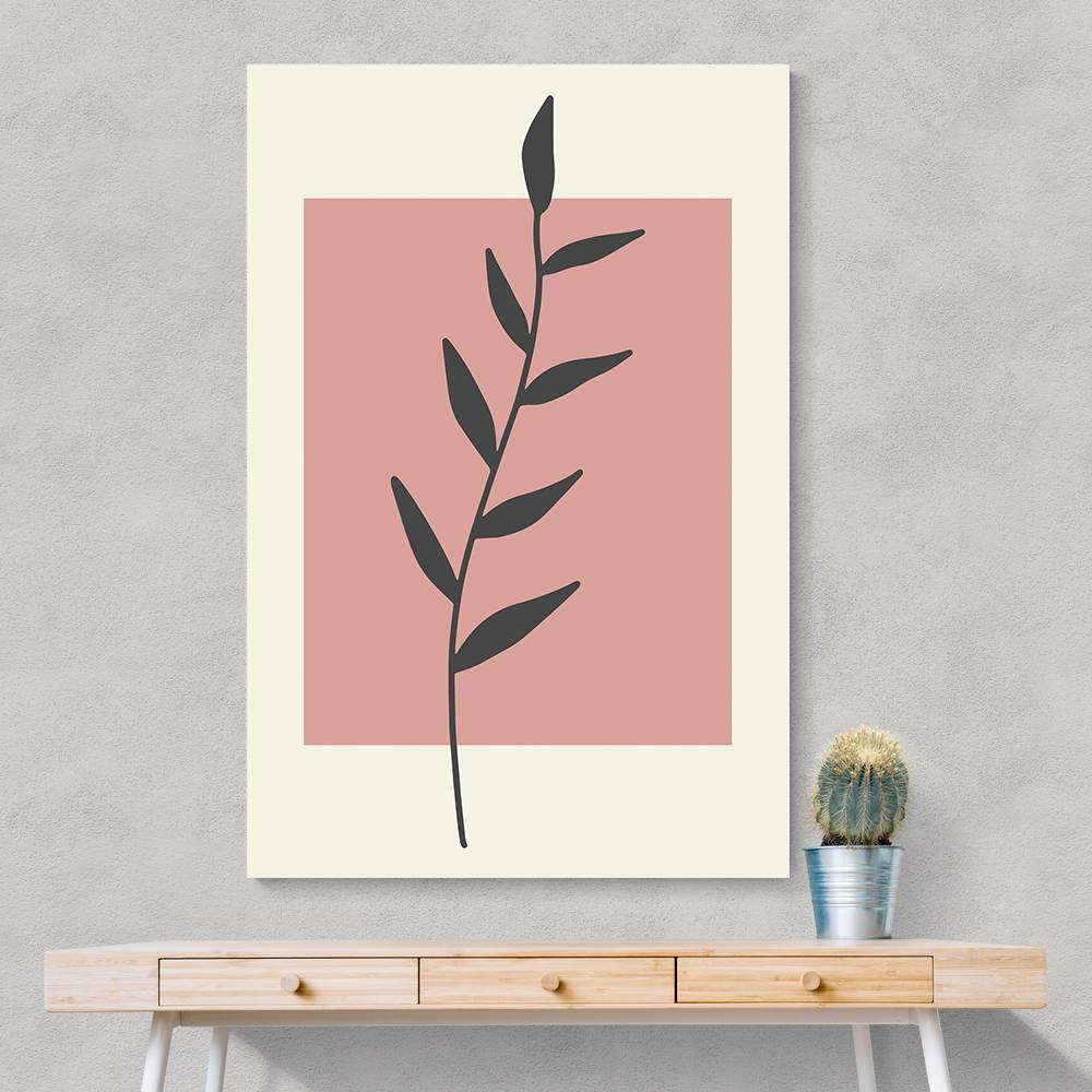  Abstract Minimal Plants #1 Wall Art