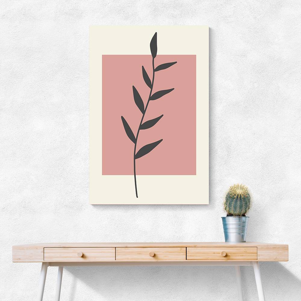  Abstract Minimal Plants #1 Wall Art