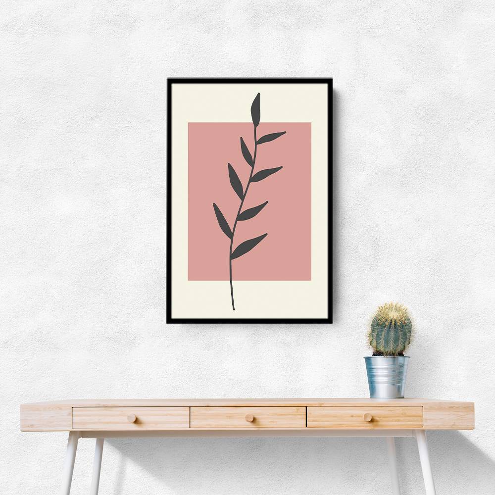  Abstract Minimal Plants #1 Wall Art