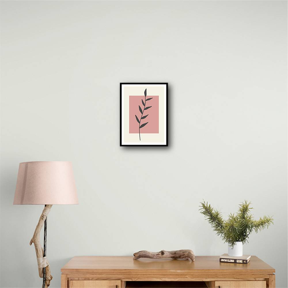  Abstract Minimal Plants #1 Wall Art