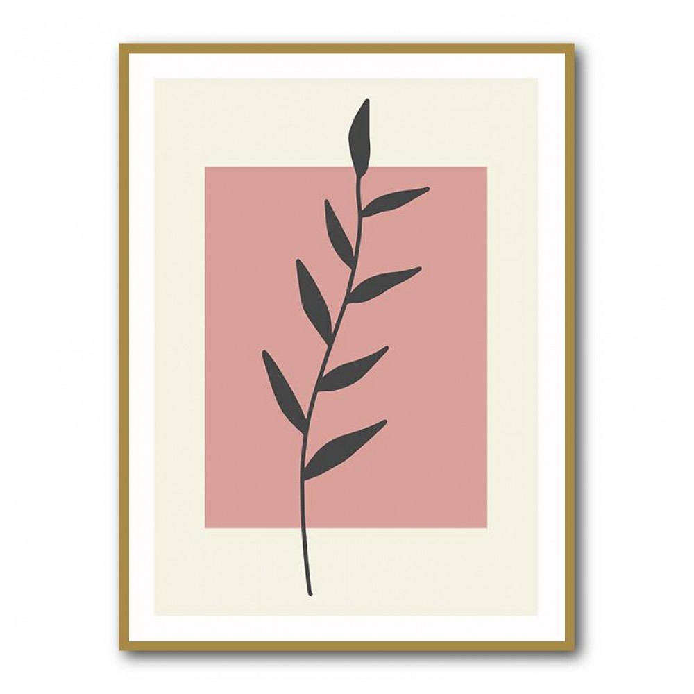  Abstract Minimal Plants #1 Wall Art