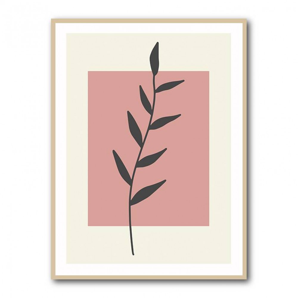  Abstract Minimal Plants #1 Wall Art