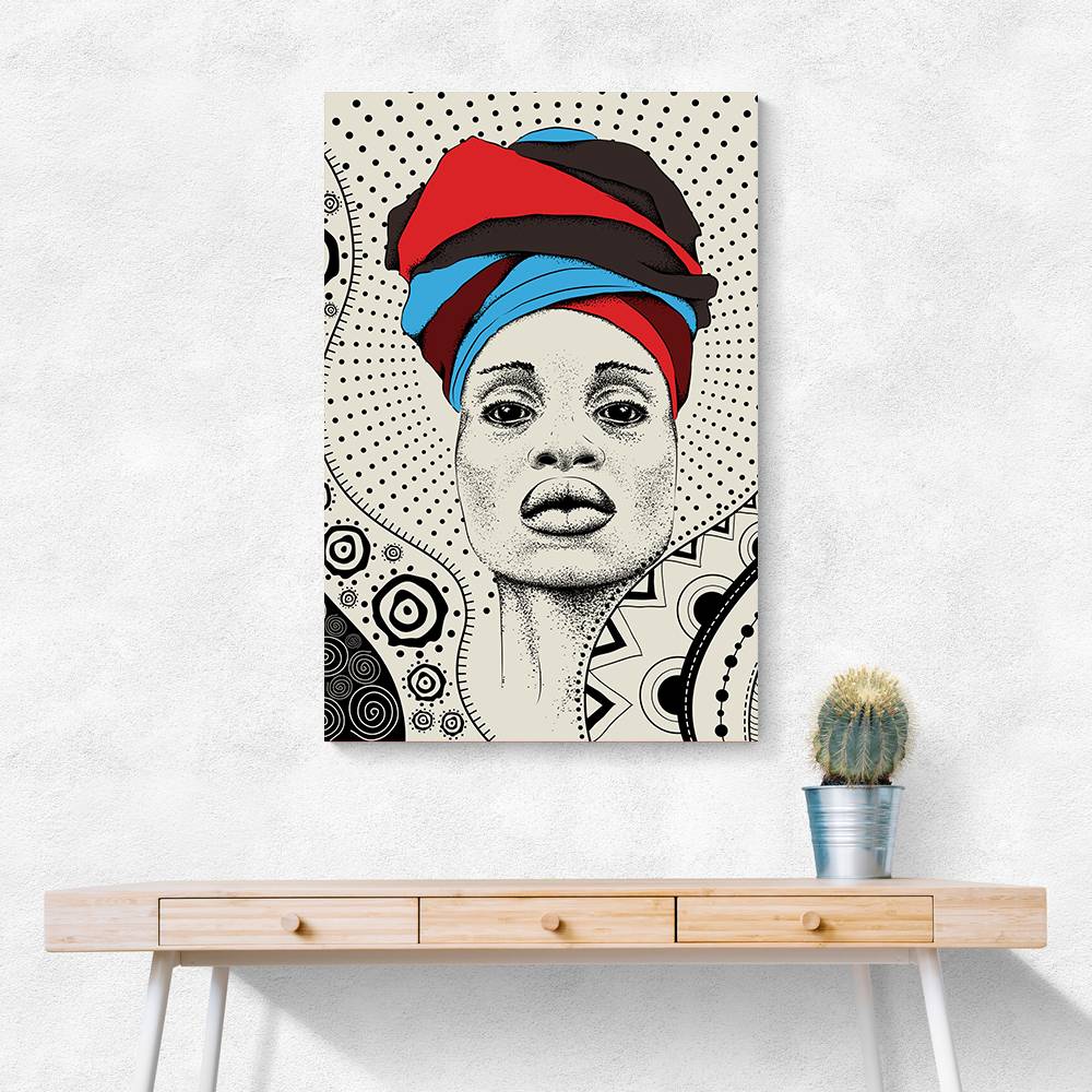 Abstract Minimal Strong Woman Wall Art