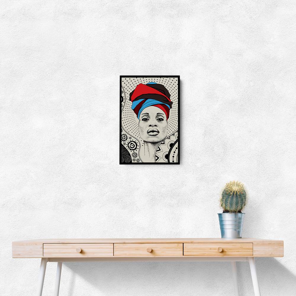 Abstract Minimal Strong Woman Wall Art