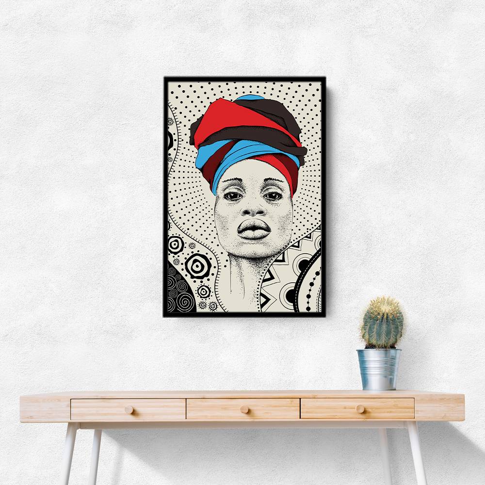 Abstract Minimal Strong Woman Wall Art