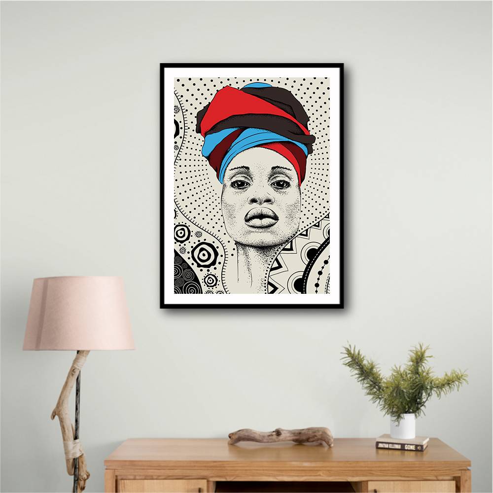 Abstract Minimal Strong Woman Wall Art