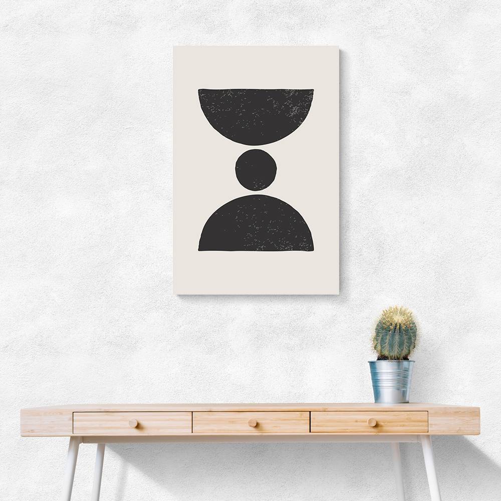 Black Abstract Shapes Series #3 Wall Art