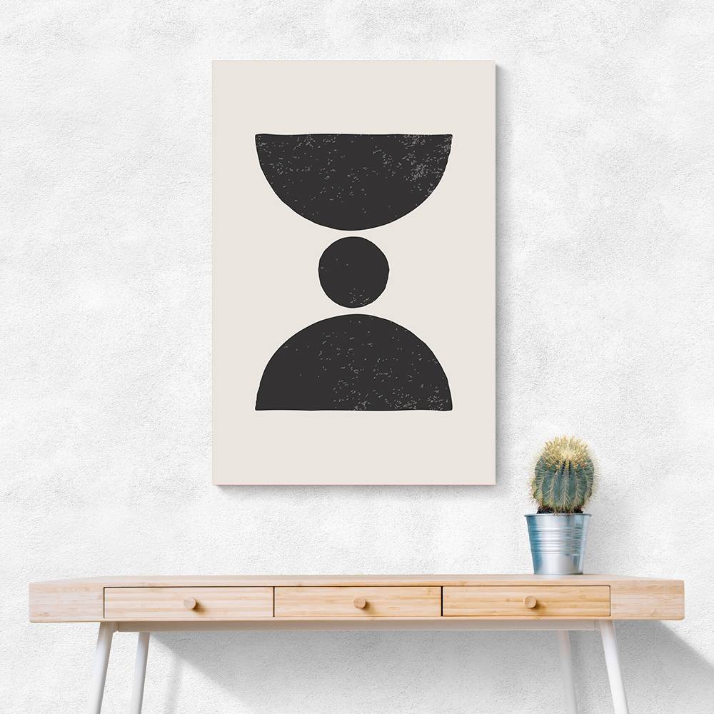 Black Abstract Shapes Series #3 Wall Art