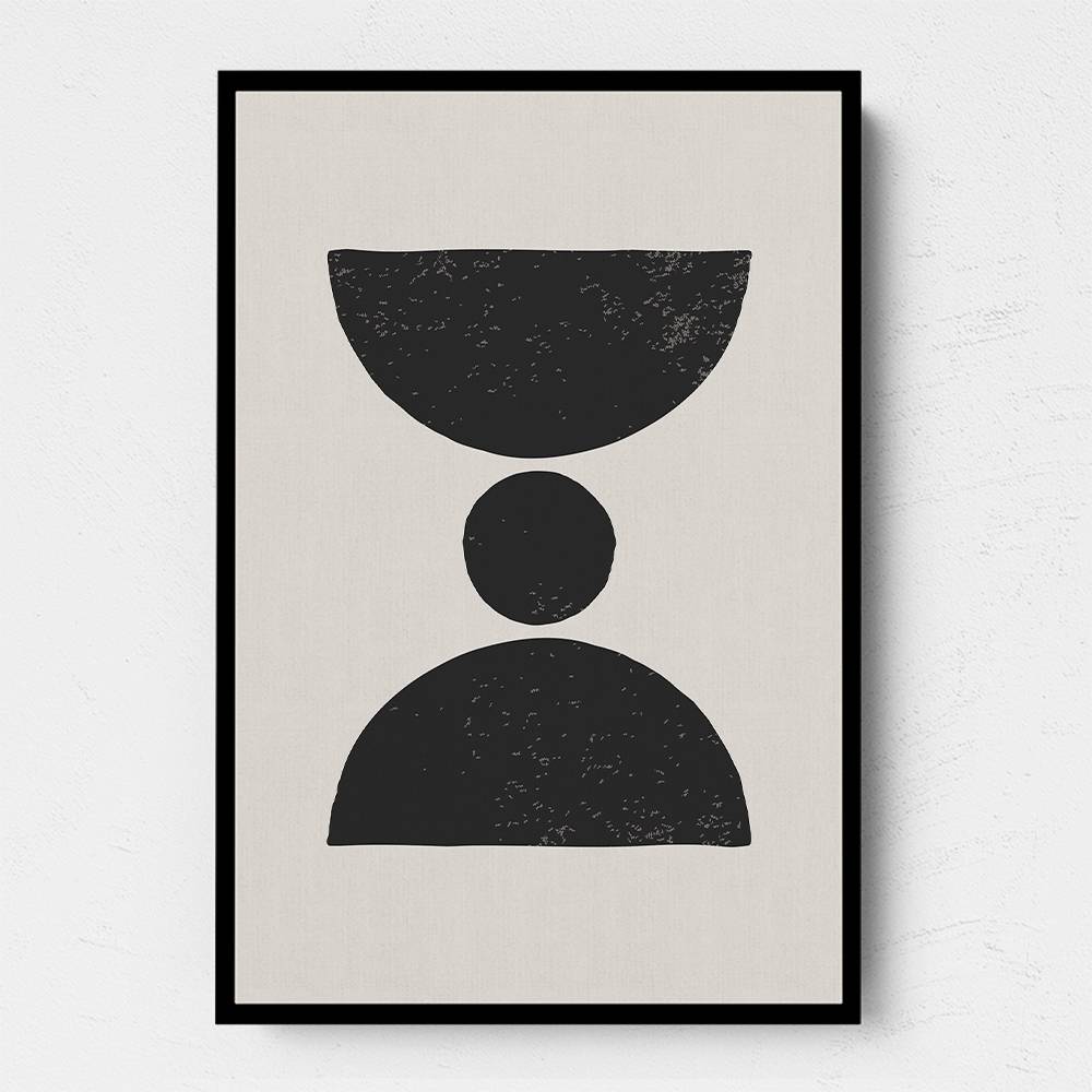 Black Abstract Shapes Series #3 Wall Art