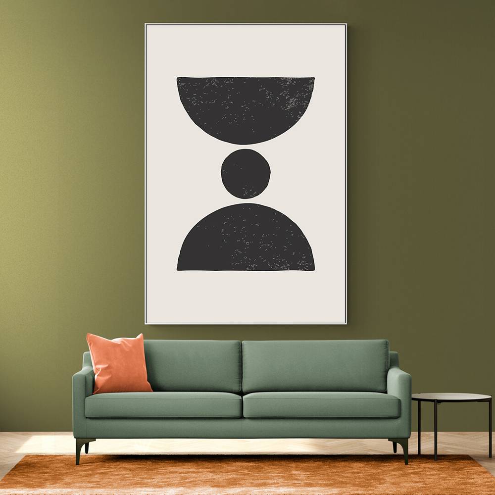 Black Abstract Shapes Series #3 Wall Art