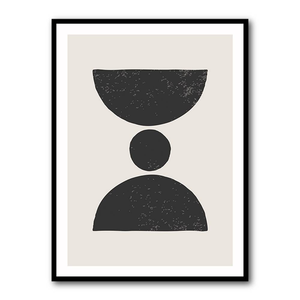 Black Abstract Shapes Series #3 Wall Art