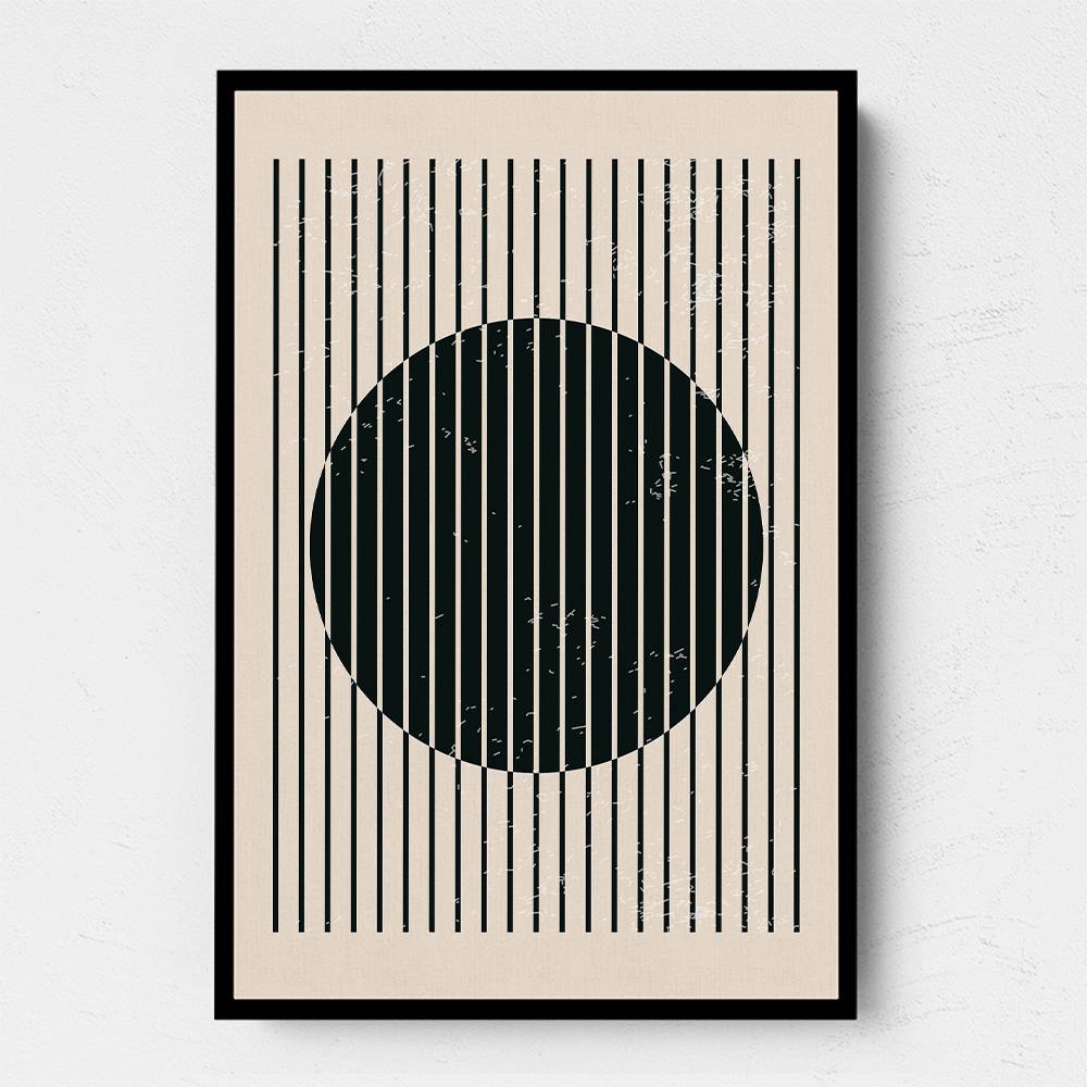 Black And White Geometric Shapes #1 Wall Art