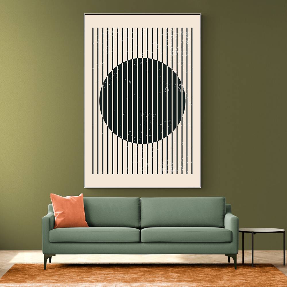 Black And White Geometric Shapes #1 Wall Art