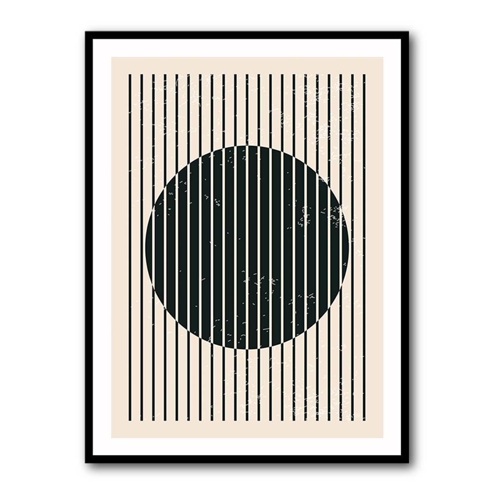 Black And White Geometric Shapes #1 Wall Art