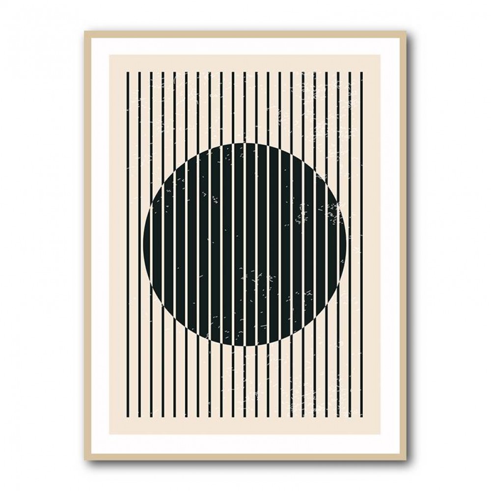 Black And White Geometric Shapes #1 Wall Art