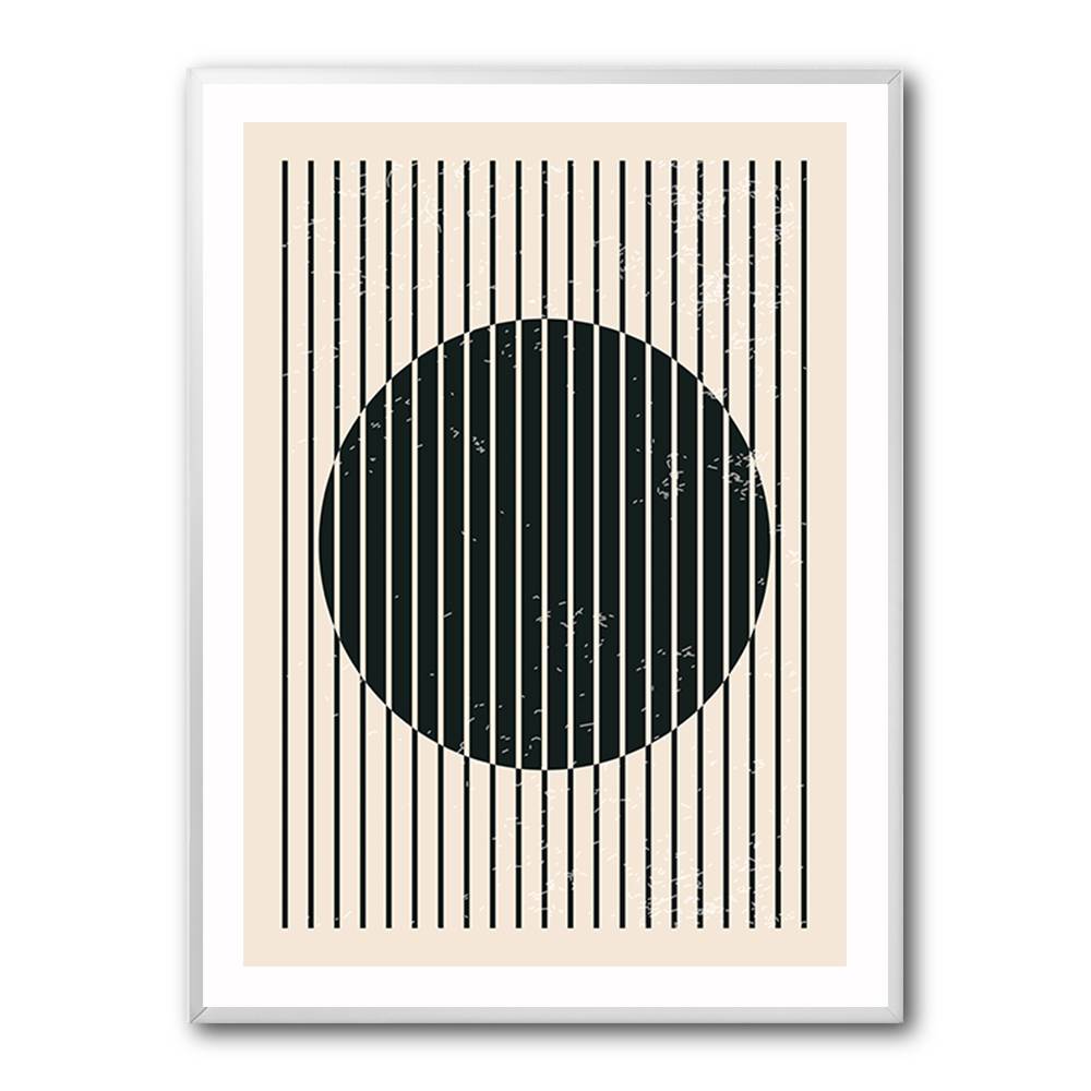 Black And White Geometric Shapes #1 Wall Art