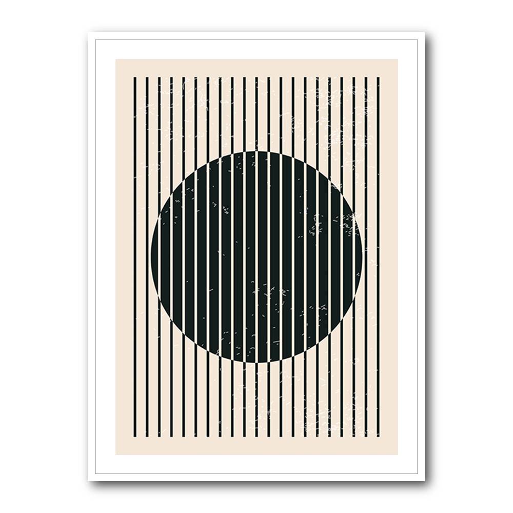 Black And White Geometric Shapes #1 Wall Art