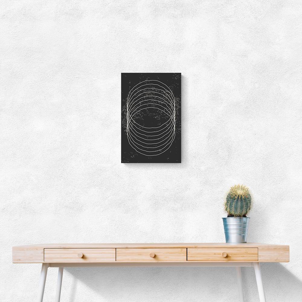 Black And White Circles Wall Art