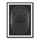 Black And White Circles Wall Art