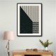 Black And White Geometric Shapes #3 Wall Art