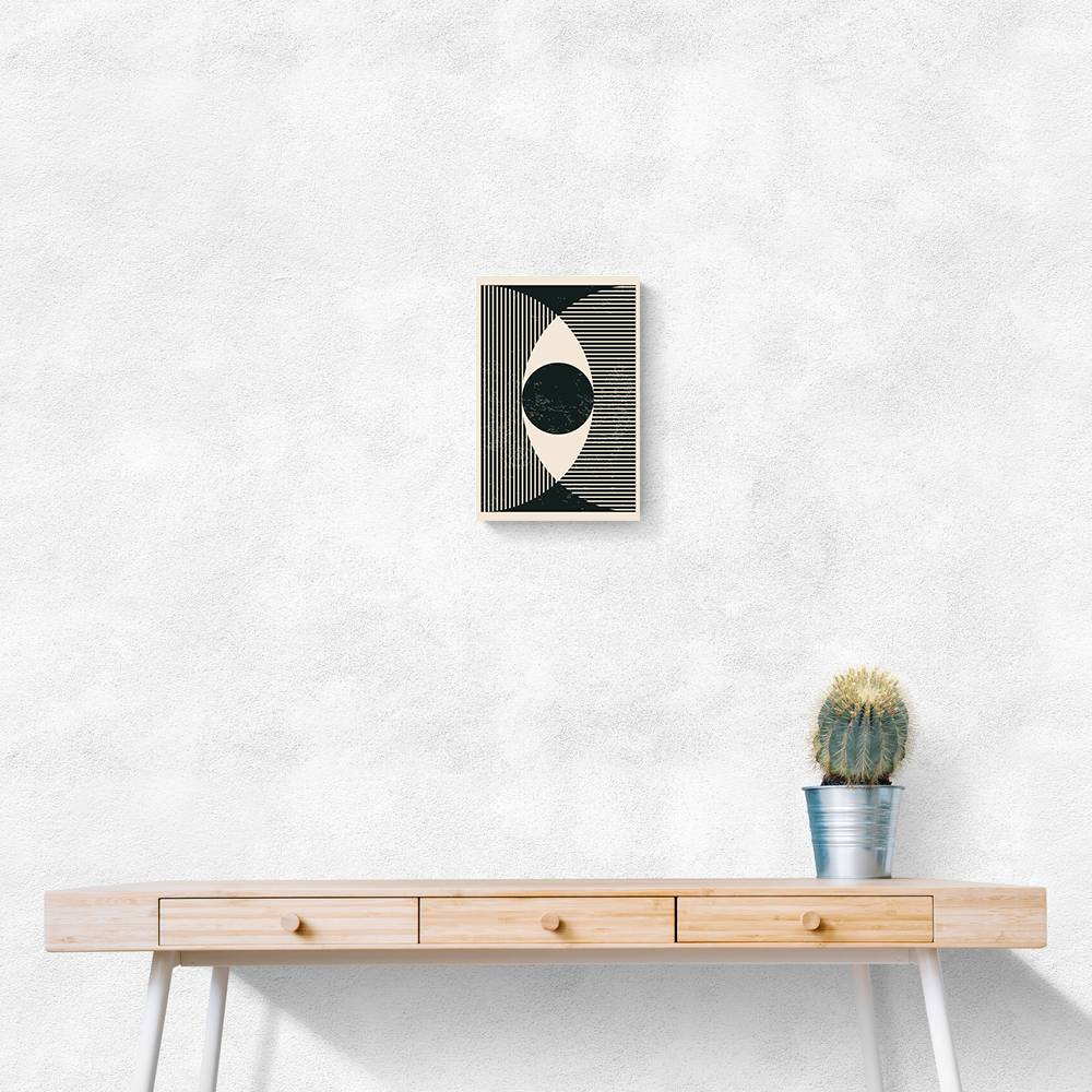 Black And White Geometric Shapes #2 Wall Art