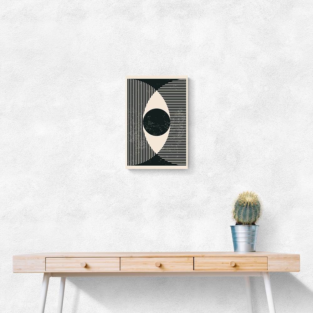 Black And White Geometric Shapes #2 Wall Art