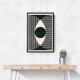 Black And White Geometric Shapes #2 Wall Art