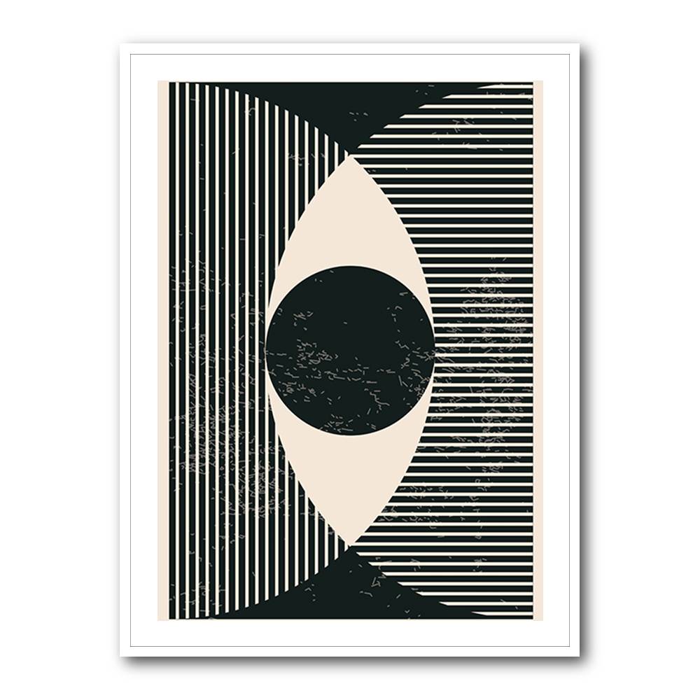 Black And White Geometric Shapes #2 Wall Art