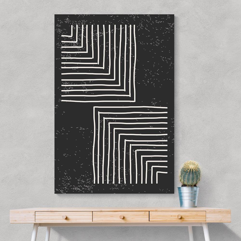 Black And White Line #1 Wall Art