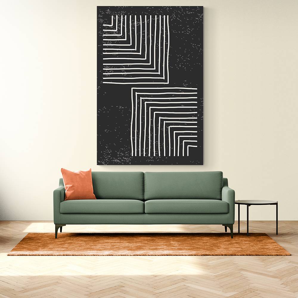 Black And White Line #1 Wall Art