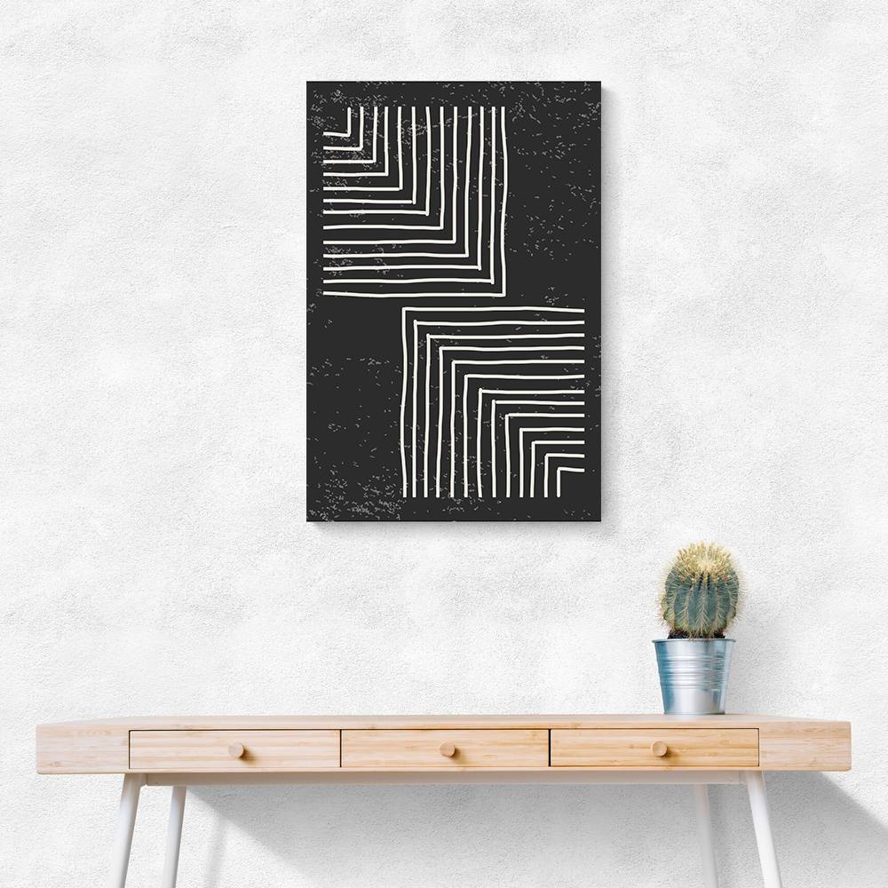 Black And White Line #1 Wall Art