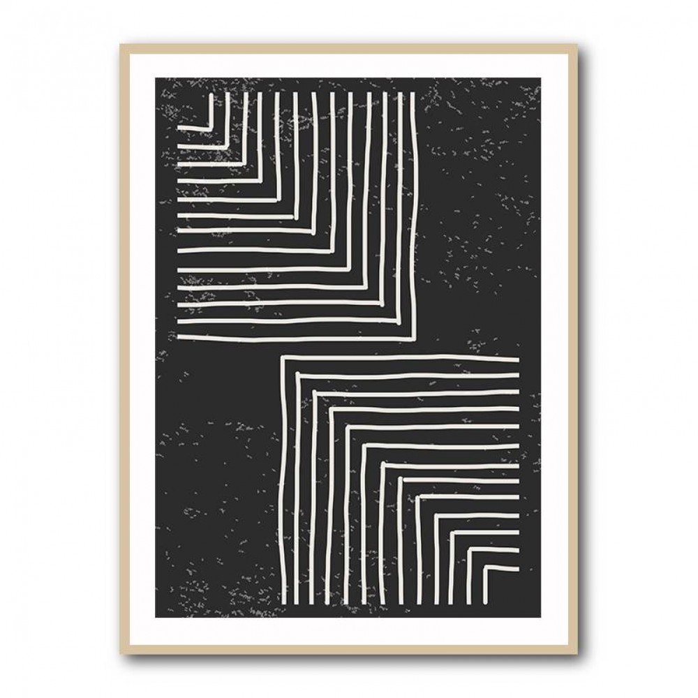 Black And White Line #1 Wall Art