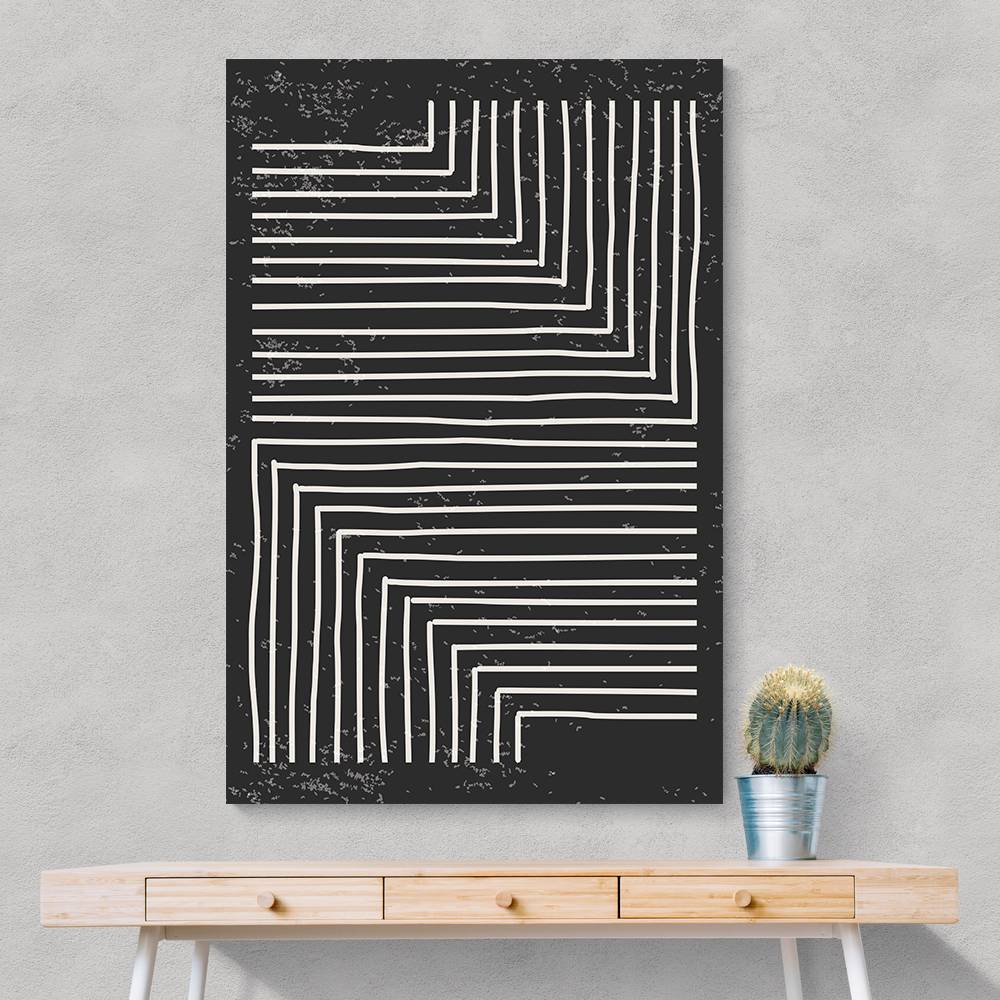 Black And White Line #2 Wall Art