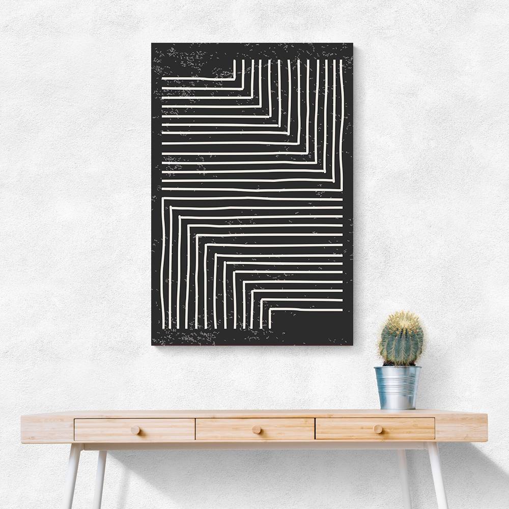 Black And White Line #2 Wall Art