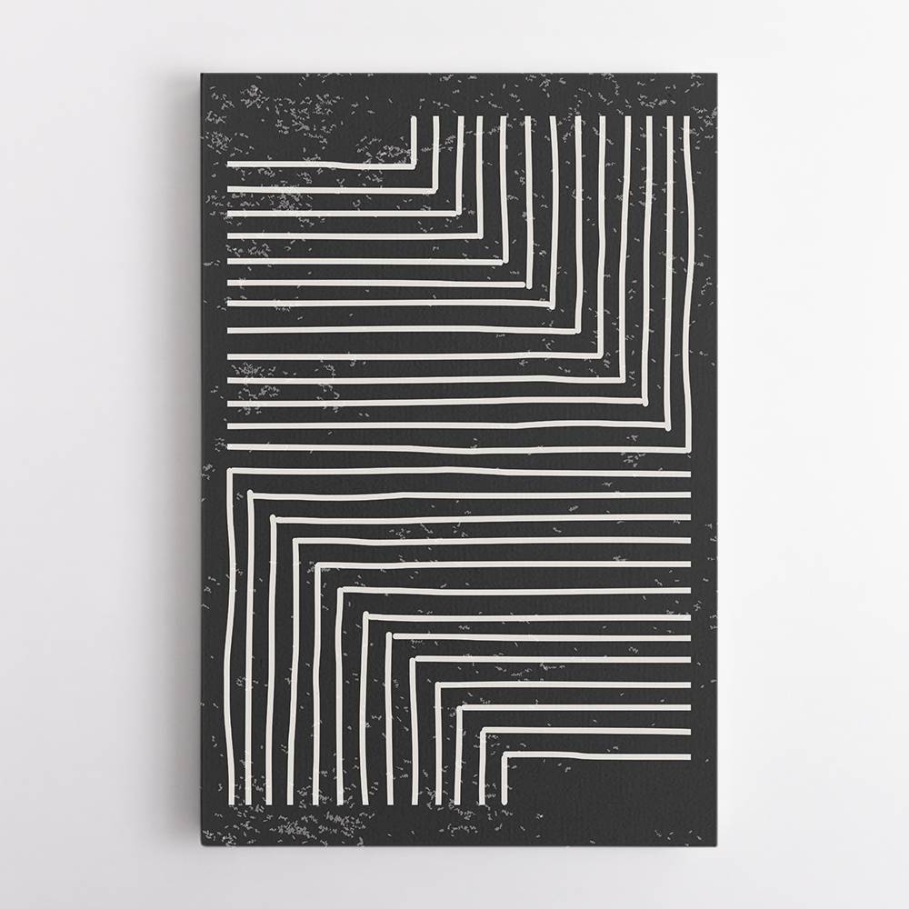 Black And White Line #2 Wall Art