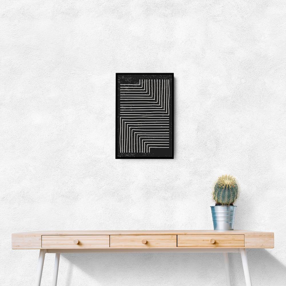 Black And White Line #2 Wall Art