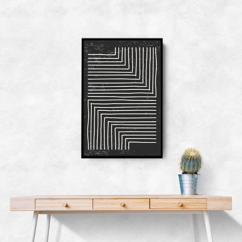 Black And White Line #2 Wall Art