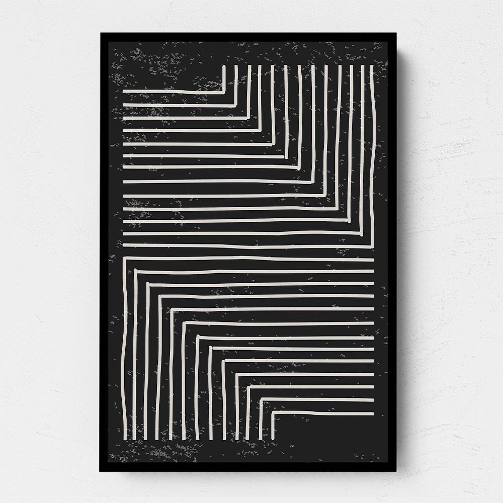 Black And White Line #2 Wall Art