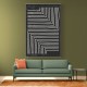 Black And White Line #2 Wall Art