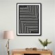 Black And White Line #2 Wall Art