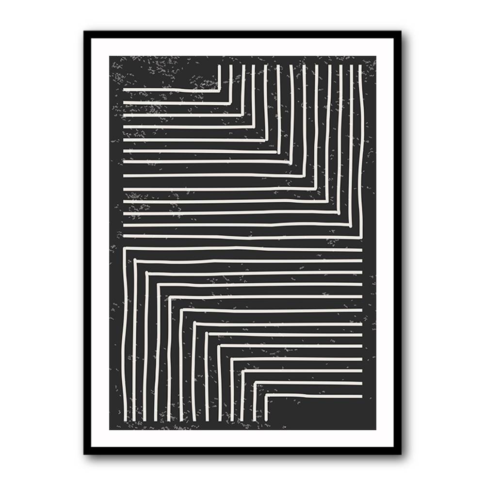 Black And White Line #2 Wall Art