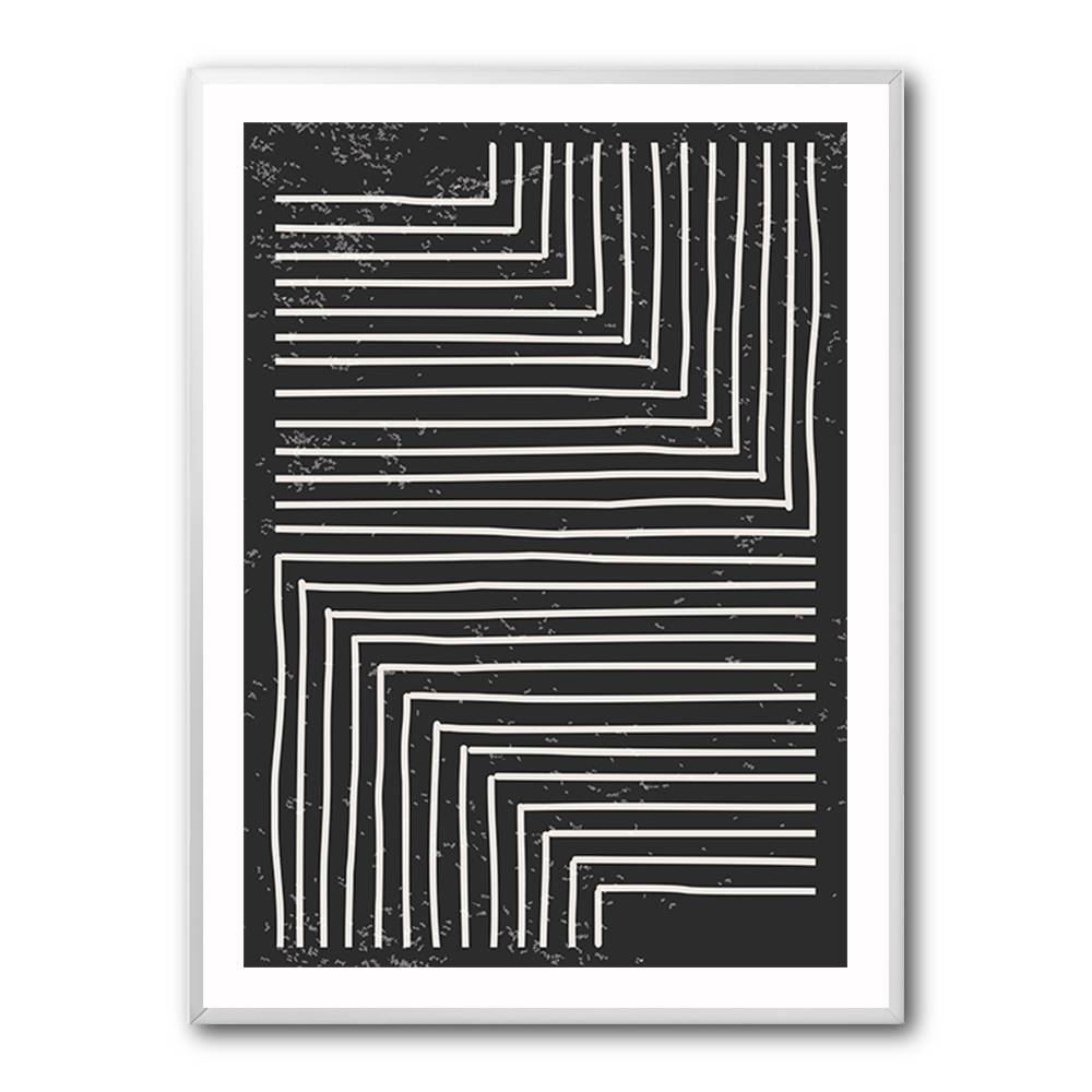 Black And White Line #2 Wall Art