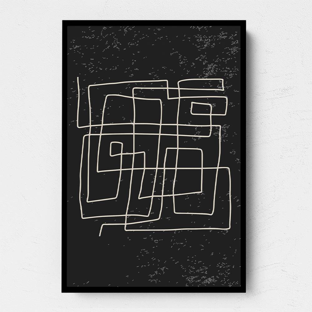 Black And White Lines #4 Wall Art