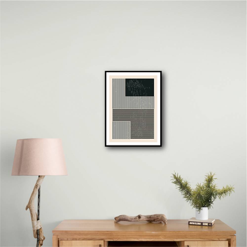 Black And White Minimal Series #1 Wall Art