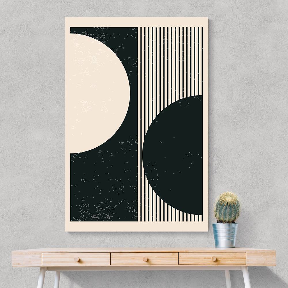 Black And White Planets Series #1 Wall Art