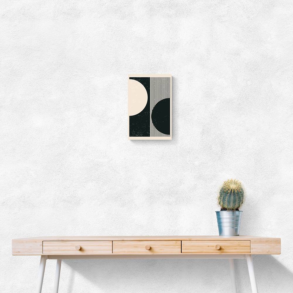 Black And White Planets Series #1 Wall Art