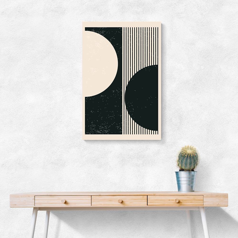 Black And White Planets Series #1 Wall Art